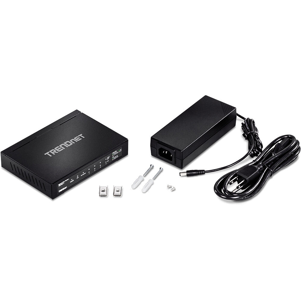 Trendnet TPE-TG611 nätverksswitchar Gigabit Ethernet (10/100/1000) Strömförsörjning via Ethernet (PoE) stöd Svart