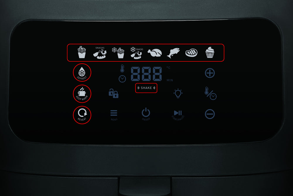 Fritel SnackTastic ST 7520 Single 6 l Fristående 1500 W Varmluftsfritös Svart