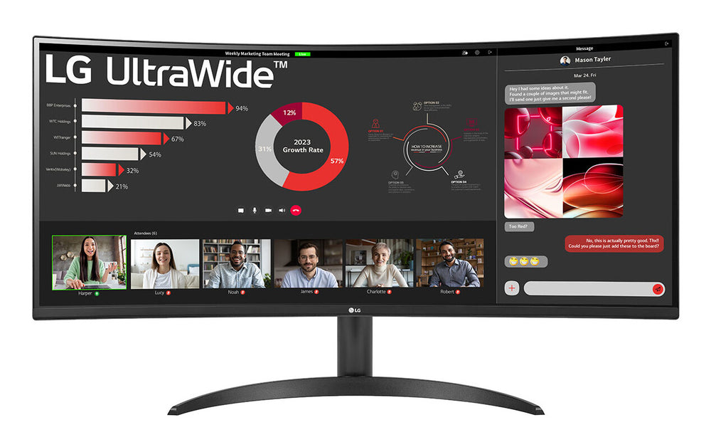 LG 34WR50QK-B platta pc-skärmar 86,4 cm (34