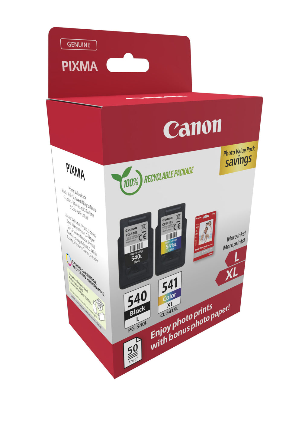 Canon 5224B012 bläckpatroner 2 styck Original Svart, Cyan, Magenta, Gul