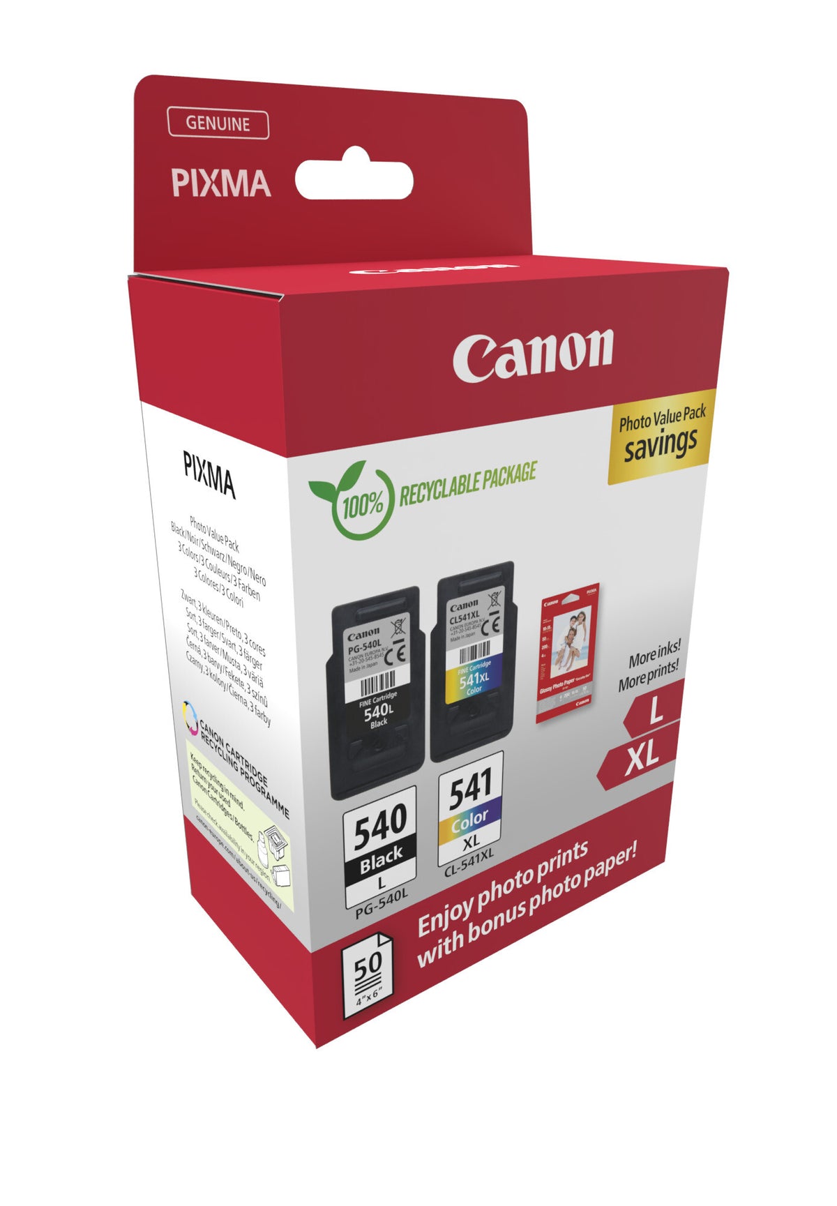 Canon 5224B012 bläckpatroner 2 styck Original Svart, Cyan, Magenta, Gul