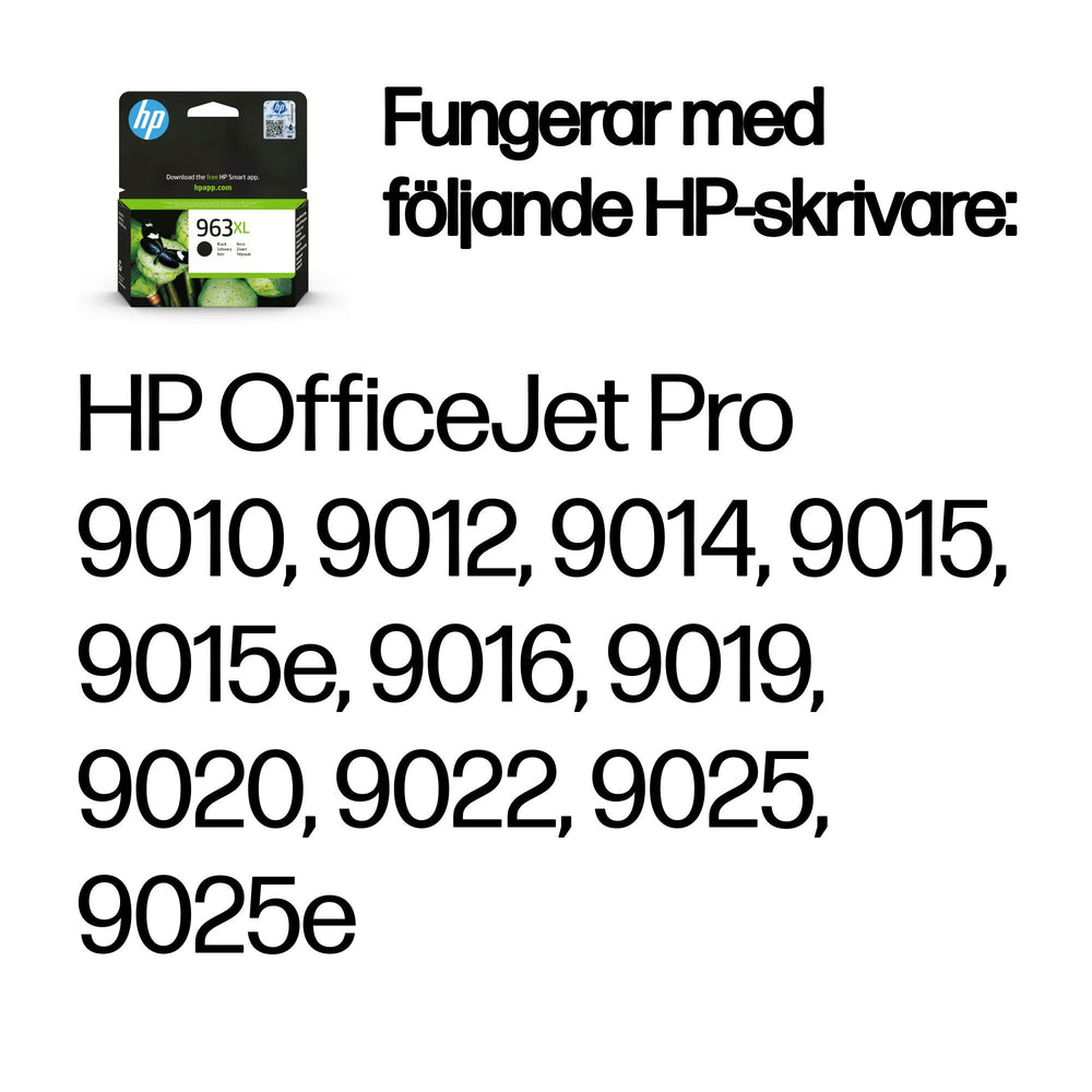 HP 963XL svart original bläckpatron med hög kapacitet