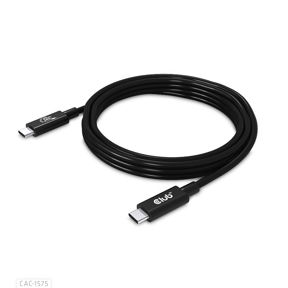 CLUB3D CAC-1575 USB-kablar USB4 Gen 2x2 2 m USB C Svart
