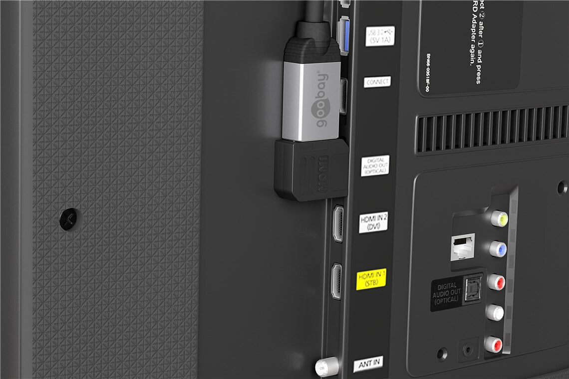 Goobay 65745 videokabeladapter HDMI Typ A (standard) Svart