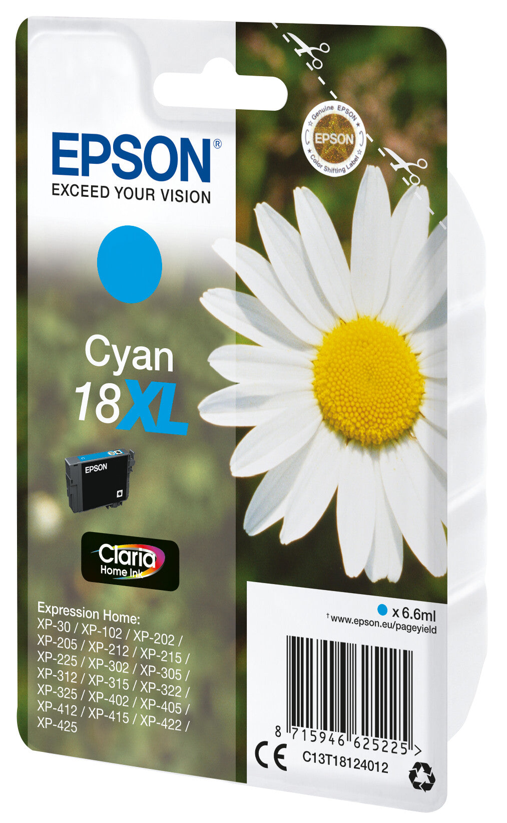Epson Daisy Enpack cyan 18XL Claria Home-bläck