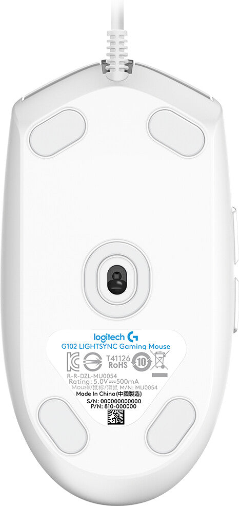 Logitech G G102 Gaming Mouse datormöss Spela USB Type-A 8000 DPI