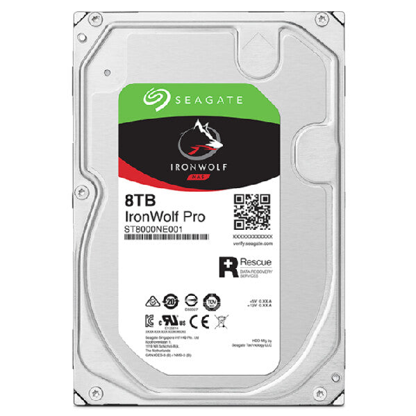 Seagate IronWolf Pro ST8000NT001 interna hårddiskar 3.5" 8 TB Serial ATA III