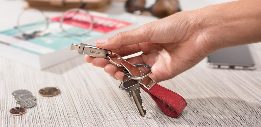 SanDisk Ultra Dual Drive Luxe USB-sticka 1 TB USB Type-A / USB Type-C 3.2 Gen 1 (3.1 Gen 1) Rostfritt stål