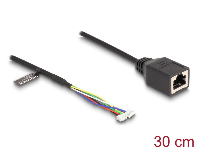 DeLOCK 88007 nätverkskablar Svart 0,3 m Cat5e