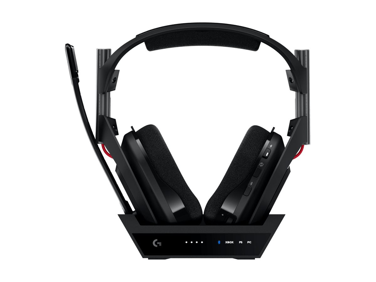 Logitech G Astro A50 Gen 5 – Trådlöst Gamingheadset med LIGHTSPEED + Bluetooth, PLAYSYNC, 24-bit ljud (Svart)