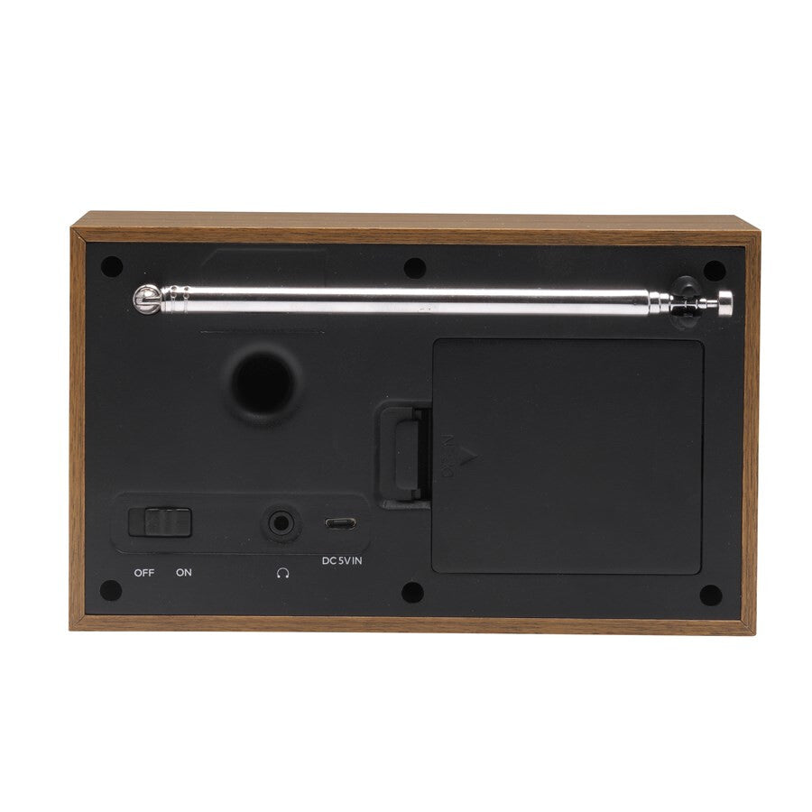 Denver DAB-46WHITE radioapparater Internet Analog och digital Brun, Vit