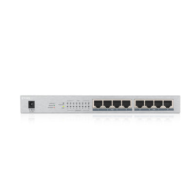 Zyxel GS1008HP Ohanterad Gigabit Ethernet (10/100/1000) Strömförsörjning via Ethernet (PoE) stöd Grå