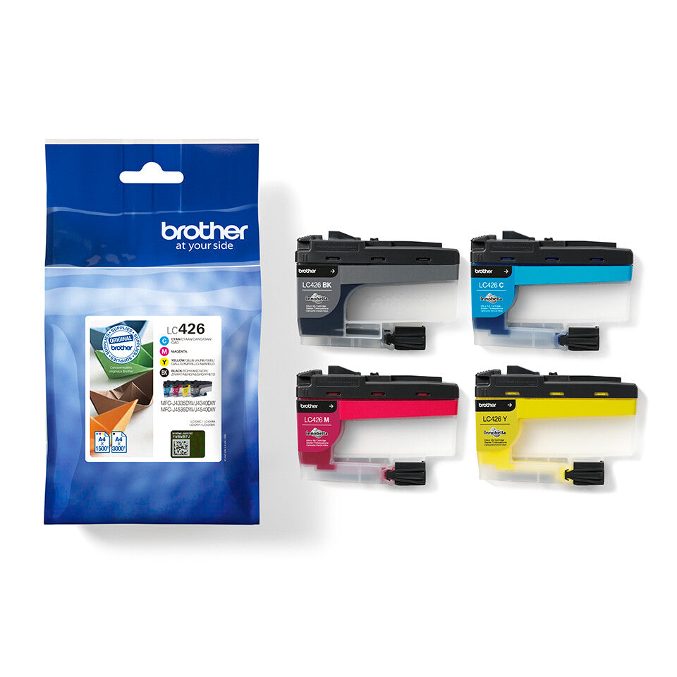 Brother LC426VAL bläckpatroner 4 styck Original Svart, Cyan, Magenta, Gul