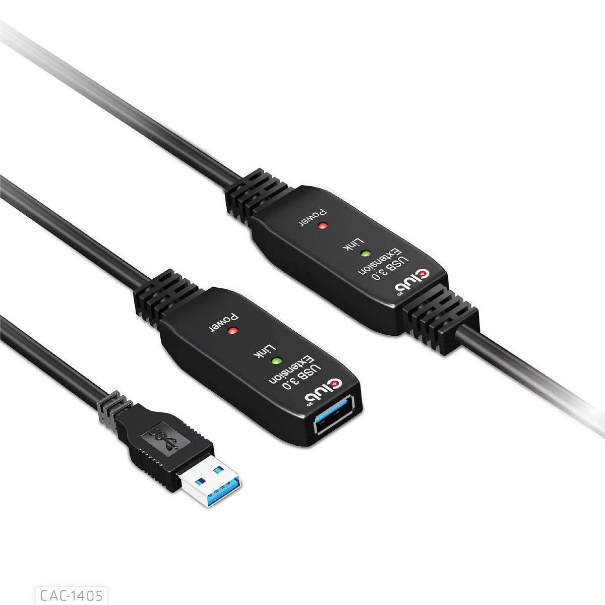 CLUB3D CAC-1405 USB-kablar 10 m USB 3.2 Gen 2 (3.1 Gen 2) USB A Svart