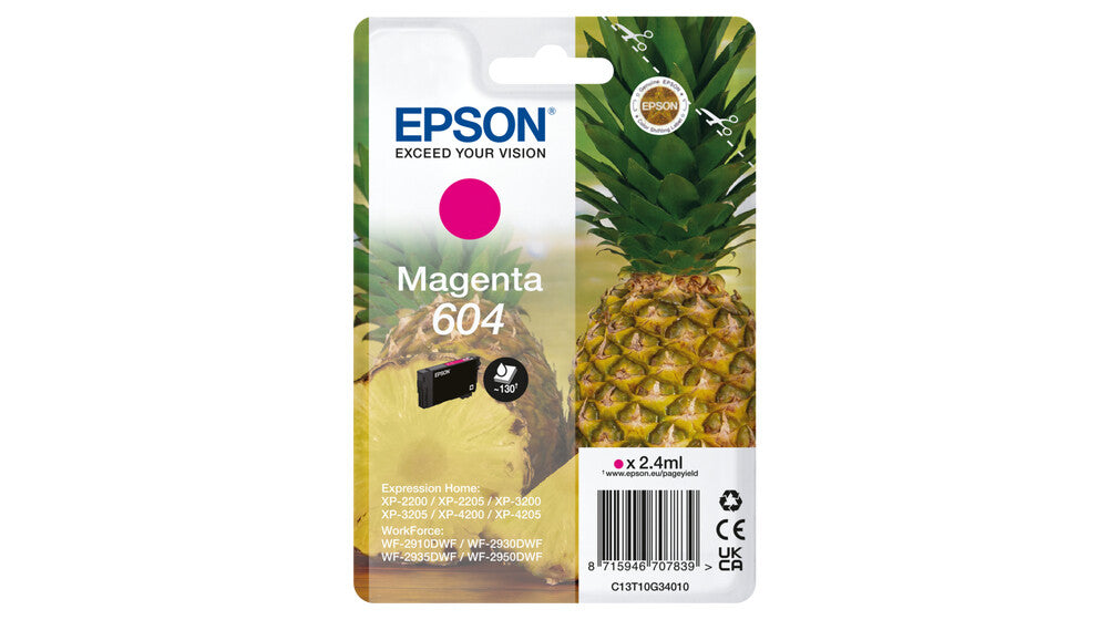 Epson 604 bläckpatroner 1 styck Kompatibel Standardavkastning Magenta