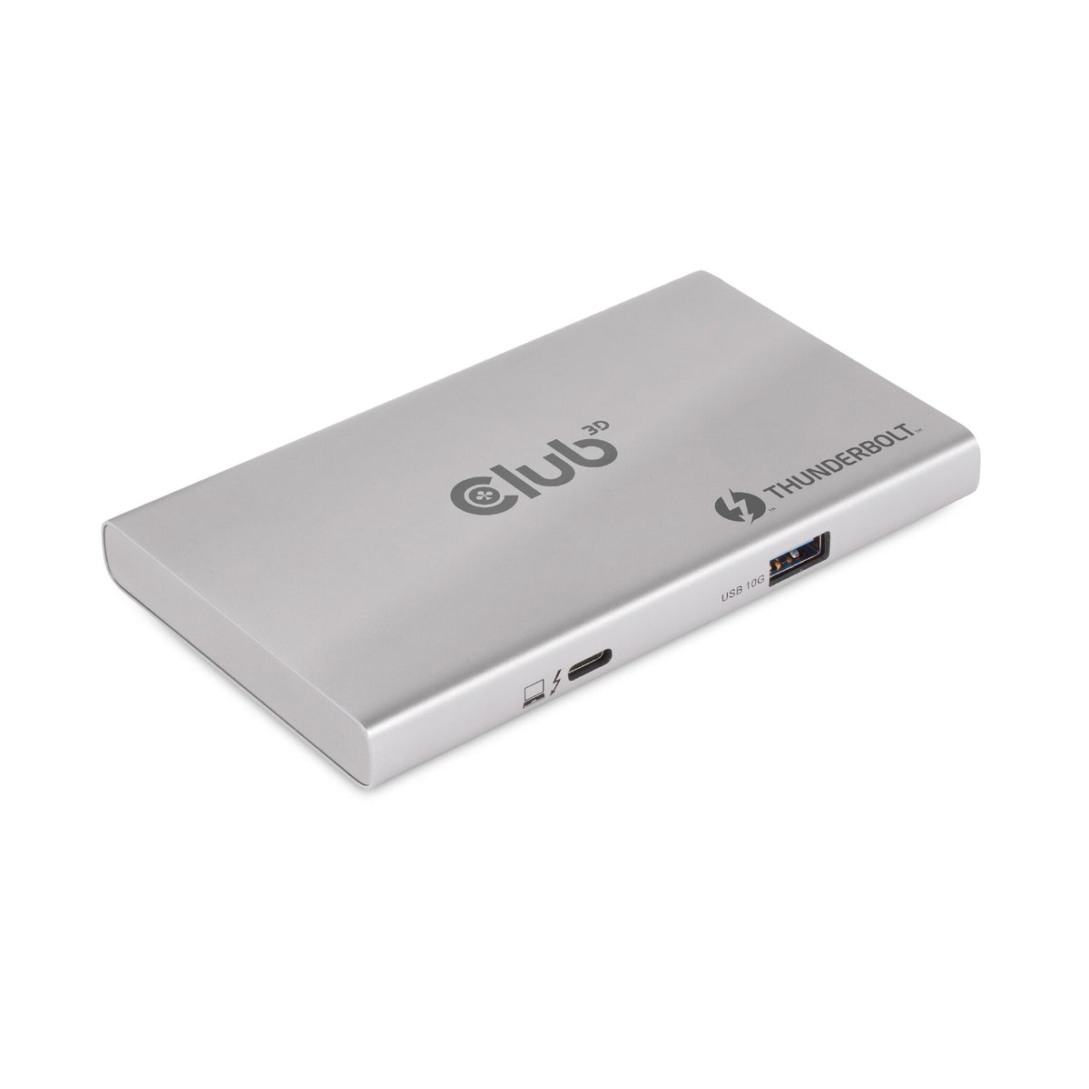 CLUB3D CSV-1580 dockningsstationer för bärbara datorer Dockning Thunderbolt 4 Silver