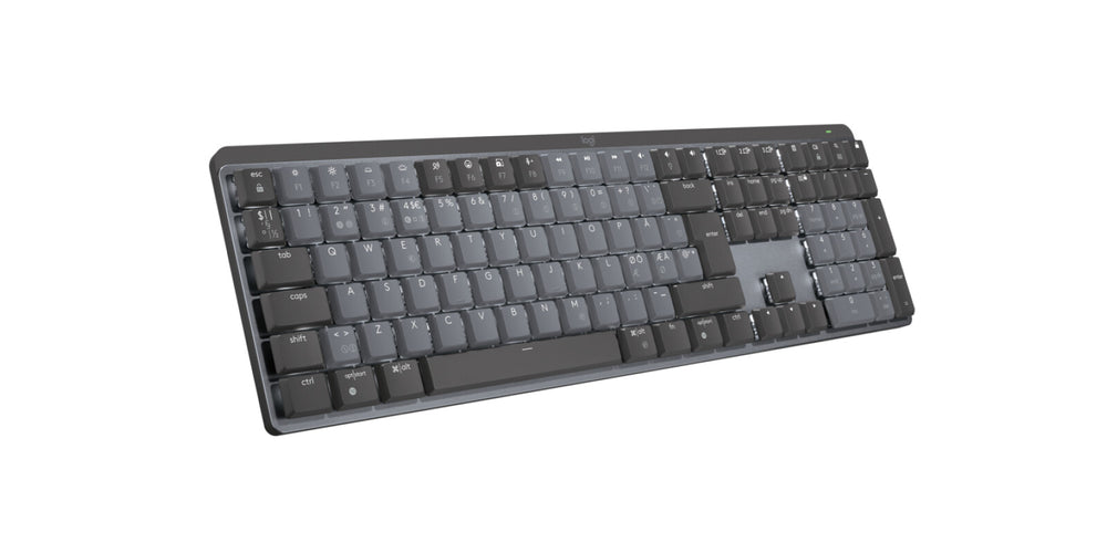 Logitech 920-010753 tangentbord Kontor Trådlös RF + Bluetooth QWERTY Nordic grafit, Grå