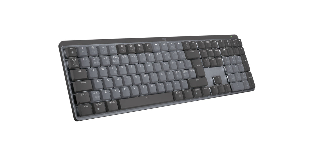 Logitech 920-010753 tangentbord Kontor Trådlös RF + Bluetooth QWERTY Nordic grafit, Grå