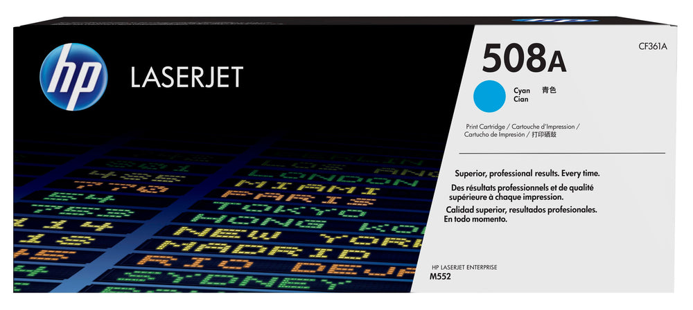 HP 508A cyan original LaserJet-tonerkassett