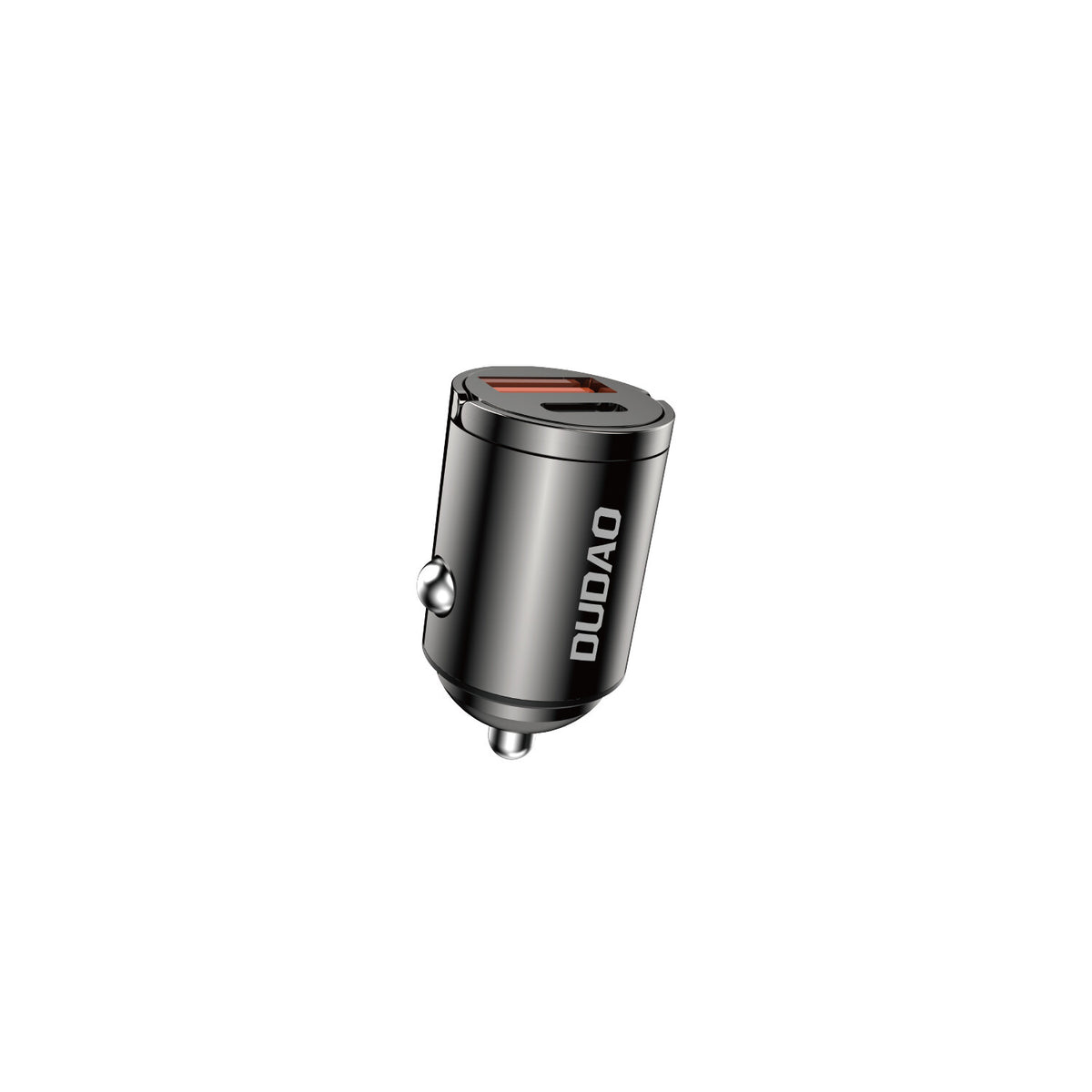 DUDAO R3MAX USB+ USB-C 48W Car Charger Universal Grå Cigarr tändare Snabb laddning Automatisk