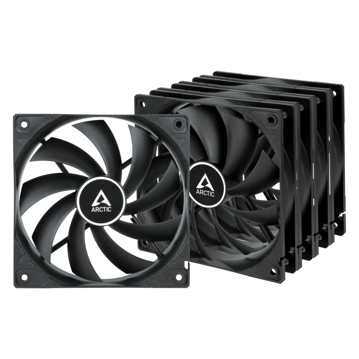 ARCTIC F12 Datorväska Fan 12 cm Svart 5 styck