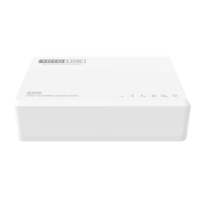 TOTOLINK S505-V5 nätverksswitchar Ohanterad Fast Ethernet (10/100) Vit