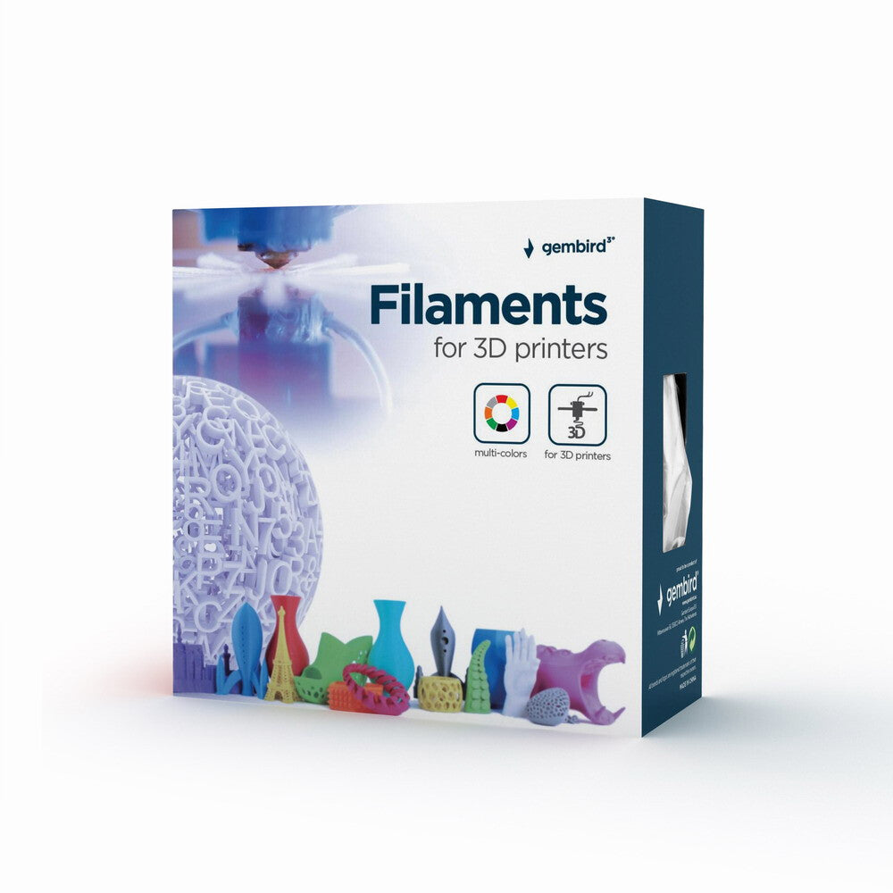 Gembird 3DP-PLA+1.75-02-Y Material för 3D-utskrifter Polylaktidsyra (PLA) Gul 1 kg
