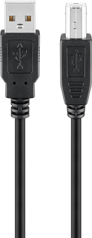 Goobay 68900 USB-kablar USB 2.0 1,8 m USB A USB B Svart