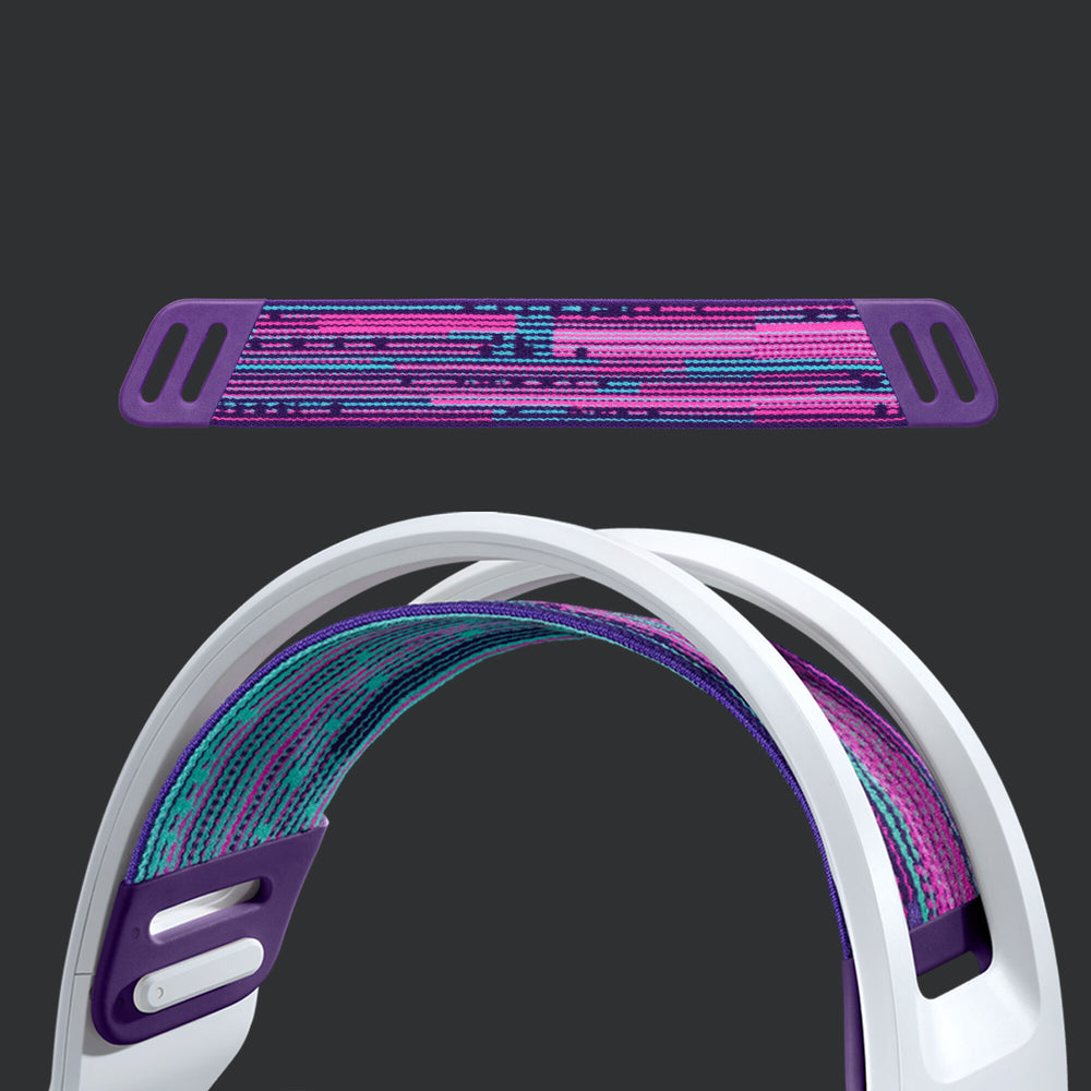 Logitech G G733 Headset Trådlös Huvudband Spela Vit
