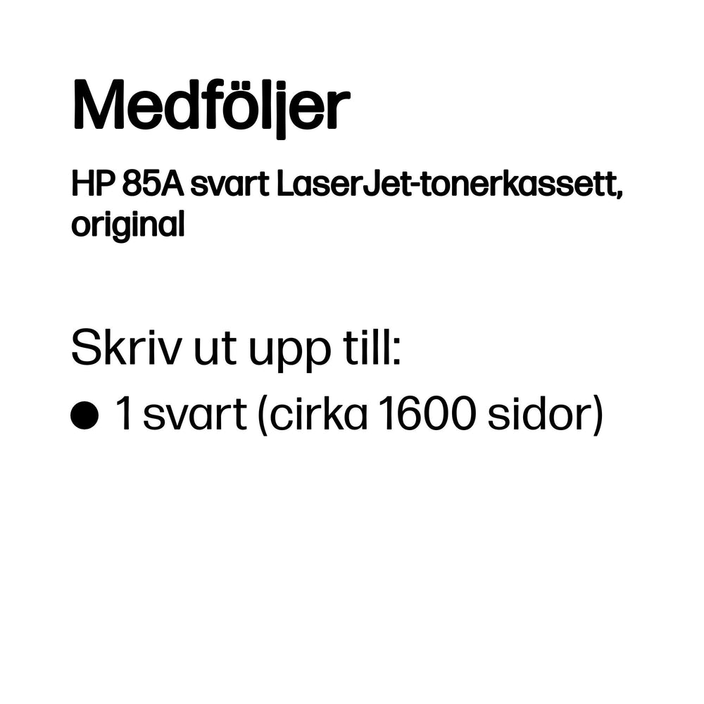 HP 85A svart LaserJet-tonerkassett, original