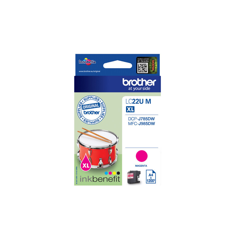 Brother LC22UM bläckpatroner 1 styck Original Magenta
