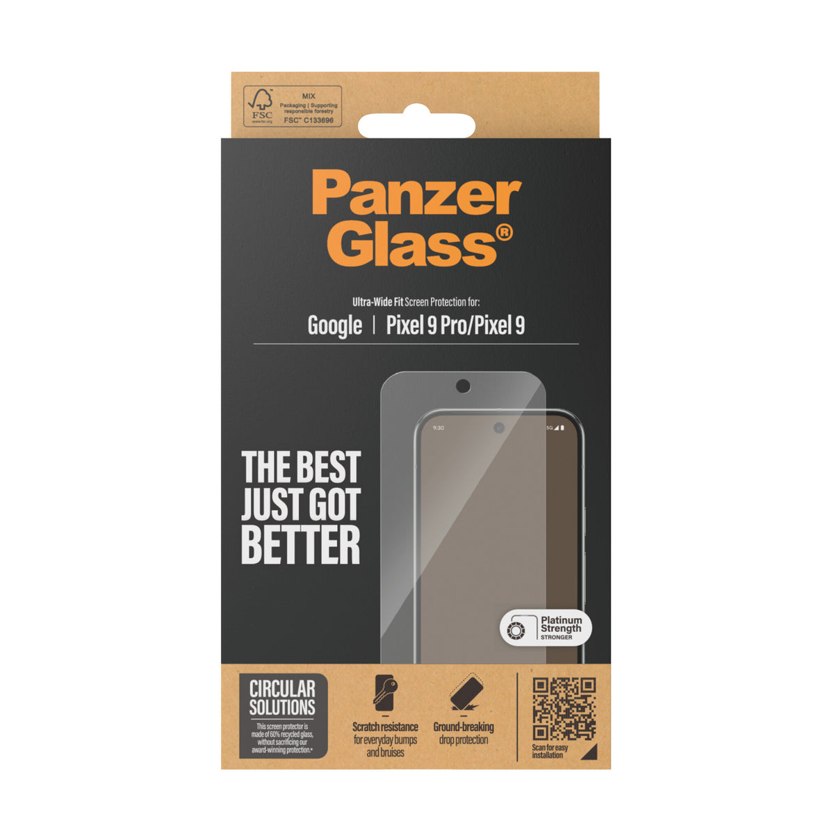 PanzerGlass 4787 skärm- och baksidesskydd till mobiltelefon Genomskinligt skärmskydd Google 1 styck