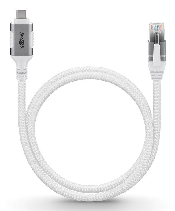 Goobay 74180 nätverkskablar Vit 10 m Cat6 F/UTP (FTP)