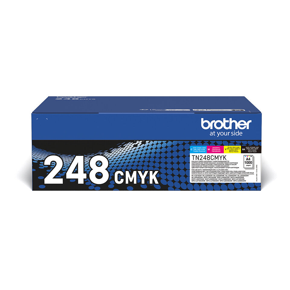 Brother TN-248VAL Tonerkassett 4 styck Original Svart, Cyan, Magenta, Gul