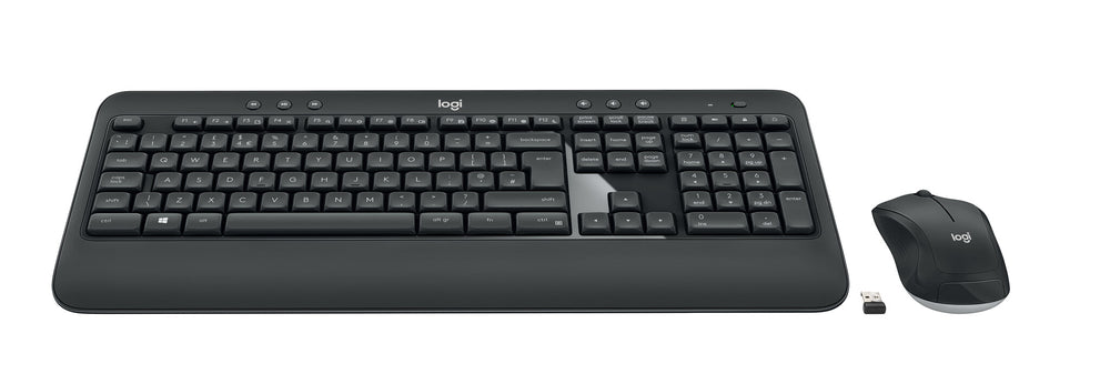 Logitech 920-008683 tangentbord Mus inkluderad Universal USB QWERTY Nordic Svart, Vit
