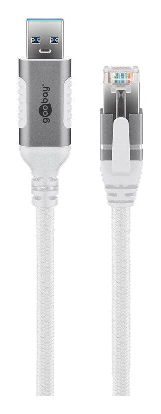 Goobay 74163 nätverkskablar Vit 10 m Cat6 F/UTP (FTP)