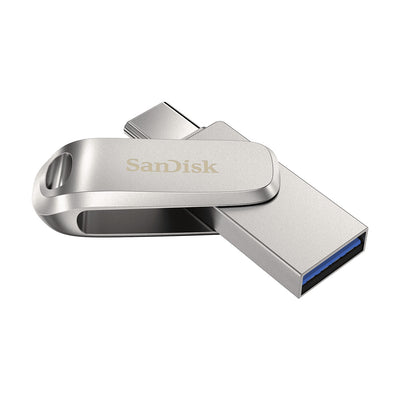SanDisk Ultra Dual Drive Luxe USB-sticka 128 GB USB Type-A / USB Type-C 3.2 Gen 1 (3.1 Gen 1) Rostfritt stål