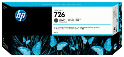 HP 726 300 ml DesignJet-bläckpatron, mattsvart