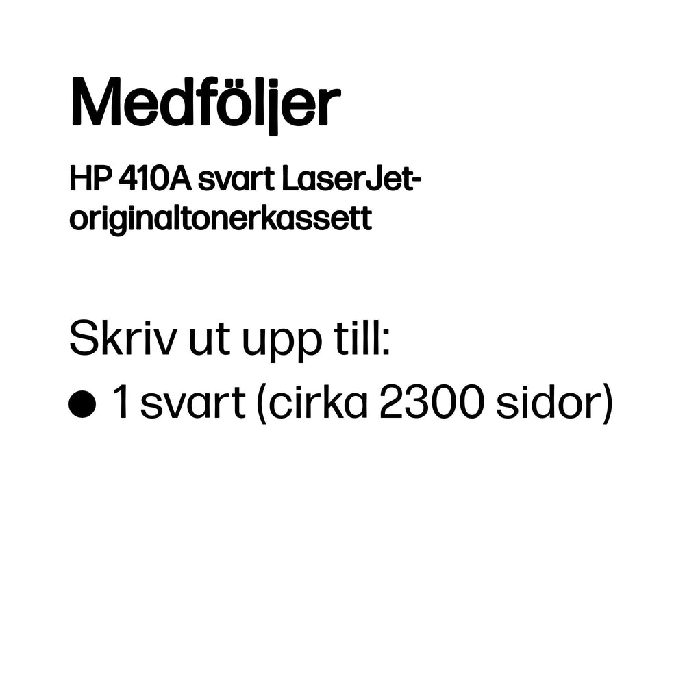 HP 410A svart LaserJet-originaltonerkassett