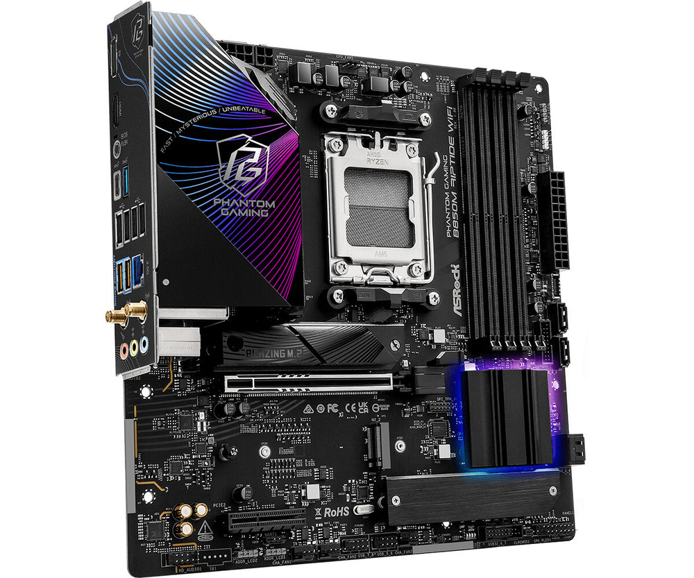 Asrock Phantom Gaming B850M Riptide WiFi AMD B850 AM5-sockel micro ATX