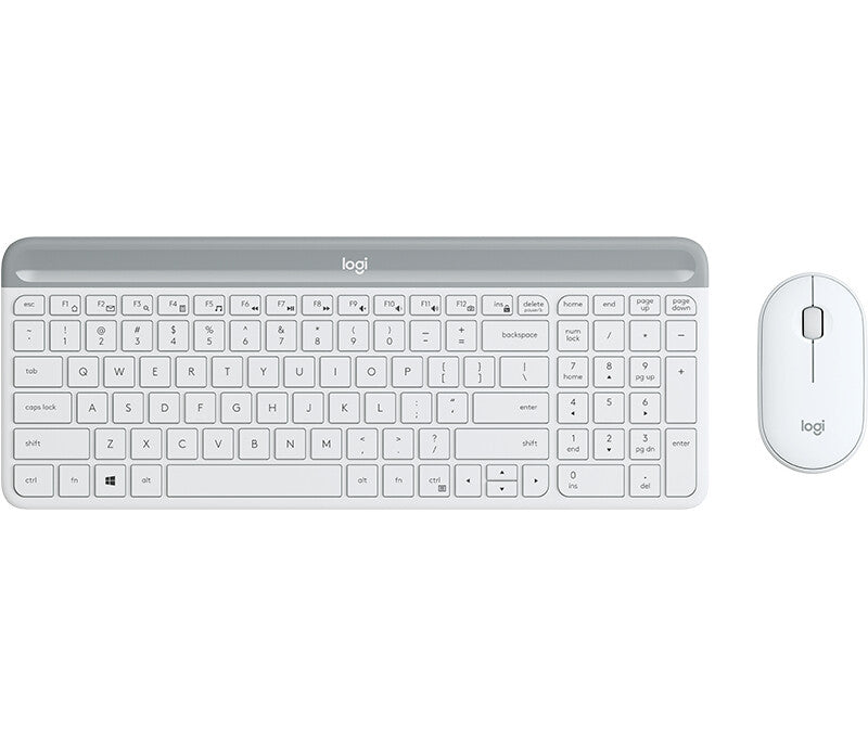 Logitech 920-009201 tangentbord Mus inkluderad Universal RF Trådlös QWERTY Nordic Vit