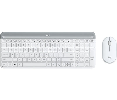 Logitech 920-009201 tangentbord Mus inkluderad Universal RF Trådlös QWERTY Nordic Vit