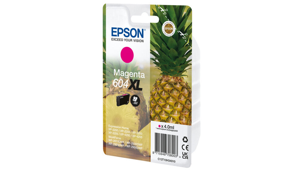 Epson 604XL bläckpatroner 1 styck Original Hög (XL) avkastning Magenta