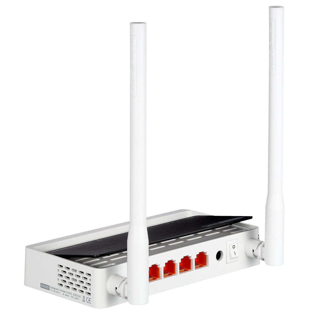 TOTOLINK N300RT trådlös router Snabb Ethernet Singel-band (2,4 GHz) Svart, Vit