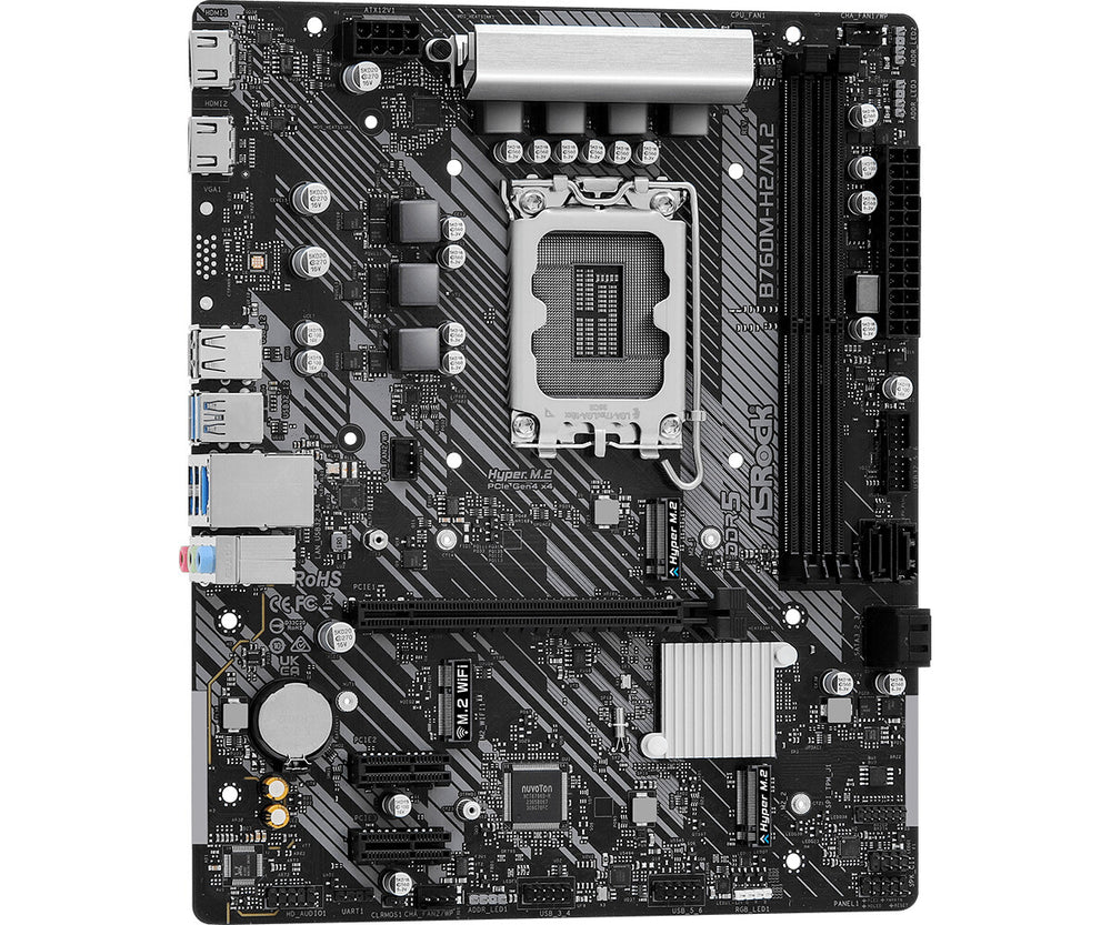 Asrock B760M-H2/M.2 Intel B760 LGA 1700 micro ATX