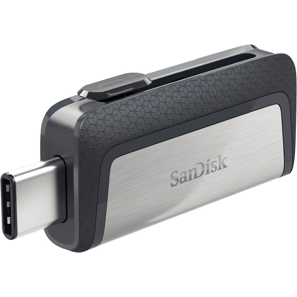 SanDisk Ultra Dual Drive USB Type-C USB-sticka 64 GB USB Type-A / USB Type-C 3.2 Gen 1 (3.1 Gen 1) Svart, Silver