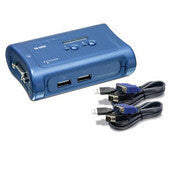 Trendnet TK-207K KVM-switchar Blå