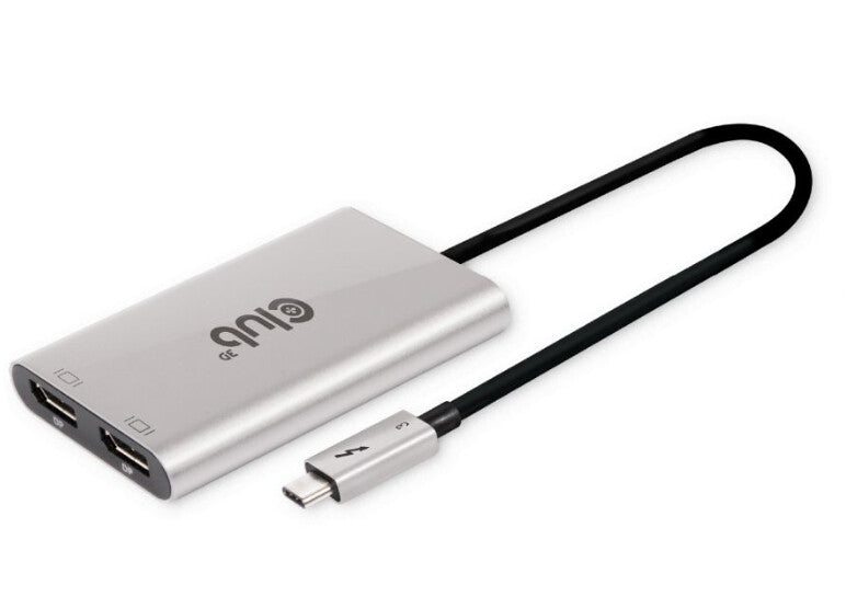 CLUB3D CSV-1586 gränssnittshubbar Thunderbolt 3 40000 Mbit/s Silver