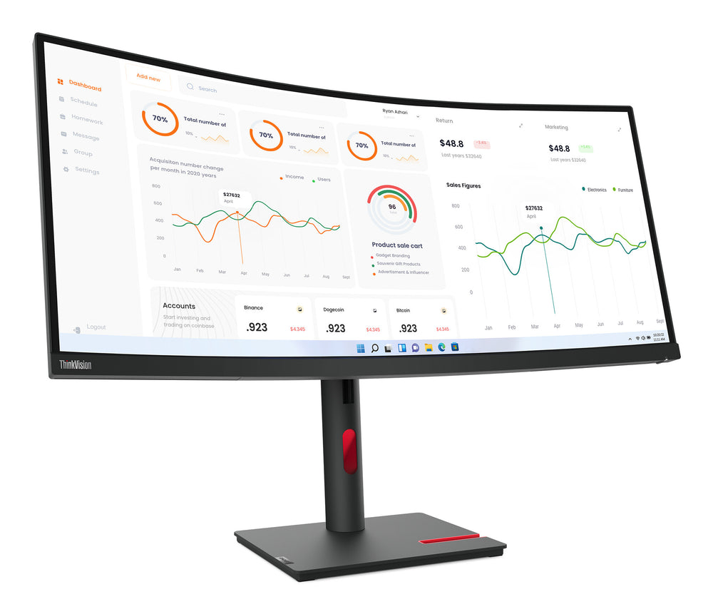 Lenovo ThinkVision T34w-30 LED display 86,4 cm (34