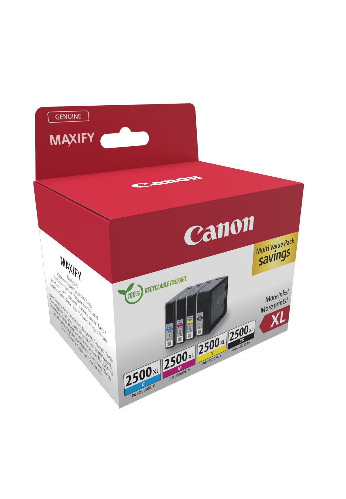 Canon 9254B010 bläckpatroner 4 styck Original Hög (XL) avkastning Svart, Cyan, Magenta, Gul